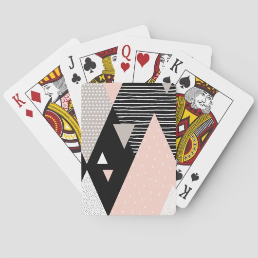 Scandi Mountain Peak Design Pokerkaarten (Achterkant)
