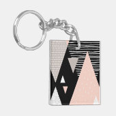 Scandi Mountain Peak Design Sleutelhanger (Voorkant Links)