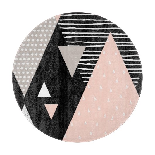 Scandi Mountain Peak Design Snijplank (Voorkant)