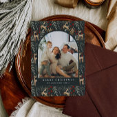 Scandi Photo Christmas Kaart Boho Nordic Holiday