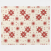 Scandi Sterrenstroom Sneeuwvlok Fleece Deken (Voorkant (Horizontaal))