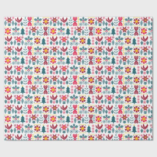 Scandi Style kerstcadeau Cadeaupapier (Vlak)