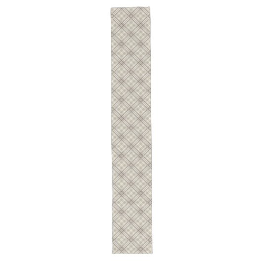 Scandi-Style Neutral Table Runner met Vormen Lange Tafelloper (Voorkant)