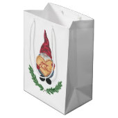 Scandi Tomten Kerstman Medium Cadeauzakje (Achterkant Gekanteld)