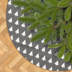 Scandi Tree Patroon   Minimalistisch zwart-wit Kerstboom Rok