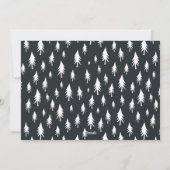 Scandi Trees | Moderne minimalistische fotocollage Feestdagenkaart (Achterkant)