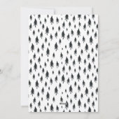 Scandi Trees | Moderne minimalistische fotocollage Feestdagenkaart (Achterkant)