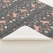Scandi Unicorns Sherpa Blanket Deken (3/4)
