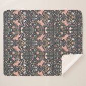 Scandi Unicorns Sherpa Blanket Deken (Voorkant (horizontaal))