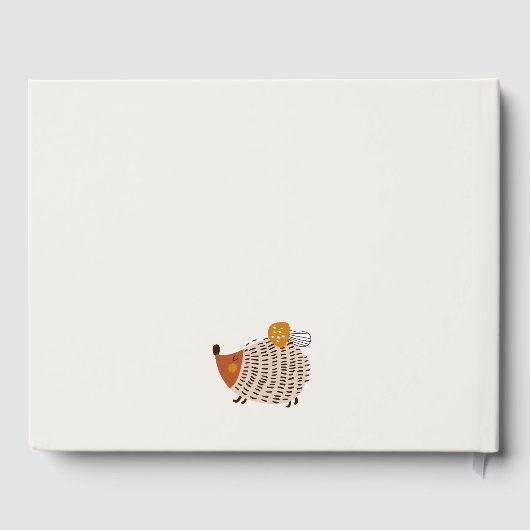 Scandi Wild Tropical Woodland Animals Baby shower Gastenboek (Achterkant)