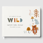 Scandi Wild Tropical Woodland Animals Baby shower Gastenboek (Voorkant)