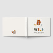 Scandi Wild Tropical Woodland Animals Baby shower Gastenboek (Volledig)