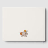 Scandi Wild Tropical Woodland Animals Baby shower Gastenboek (Achterkant)