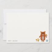 Scandi Wild Tropical Woodland Animals Baby shower Notitiekaartje (Voorkant)