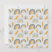 Scandi Yellow Grey Text Warm kerstwieken Feestdagenkaart (Achterkant)