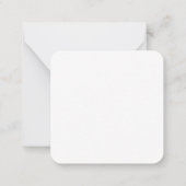 SCANDIA BLUE KNIT 2,5" Square Flat Note-Kaart Notitiekaartje (Achterkant)