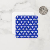 SCANDIA BLUE KNIT 2,5" Square Flat Note-Kaart Notitiekaartje (Voorkant / Achterkant in situ)
