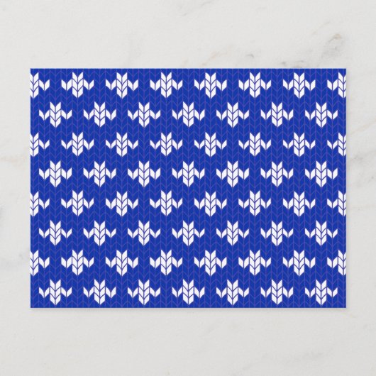 SCANDIA BLUE KNIT Briefkaart / Horizontaal (Voorkant)