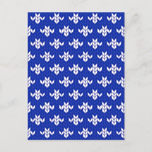 SCANDIA BLUE KNIT Briefkaart / verticaal (Voorkant)