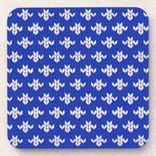 SCANDIA BLUE KNIT Hard Plastic Onderzetters