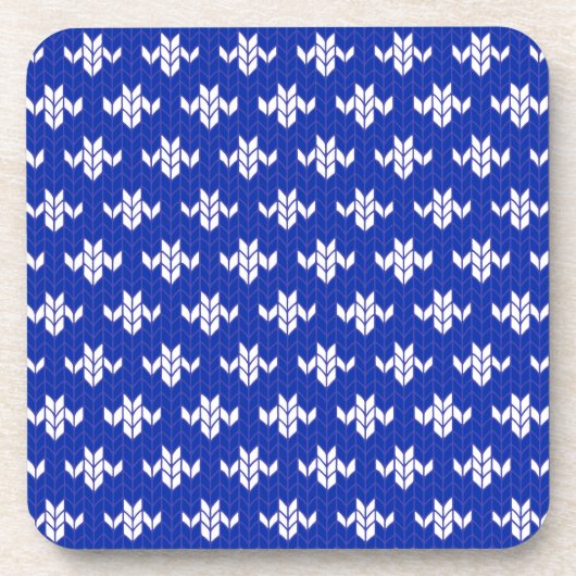 SCANDIA BLUE KNIT Hard Plastic Onderzetters (Voorkant)