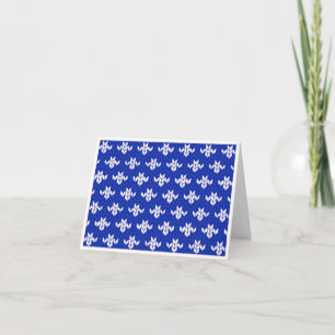 SCANDIA BLUE KNIT Note Kaart / Horizontaal