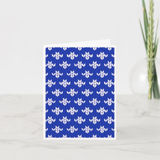 SCANDIA BLUE KNIT Note Kaart / verticaal (Voorkant)