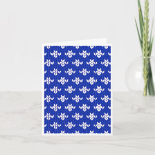 SCANDIA BLUE KNIT Note Kaart / verticaal