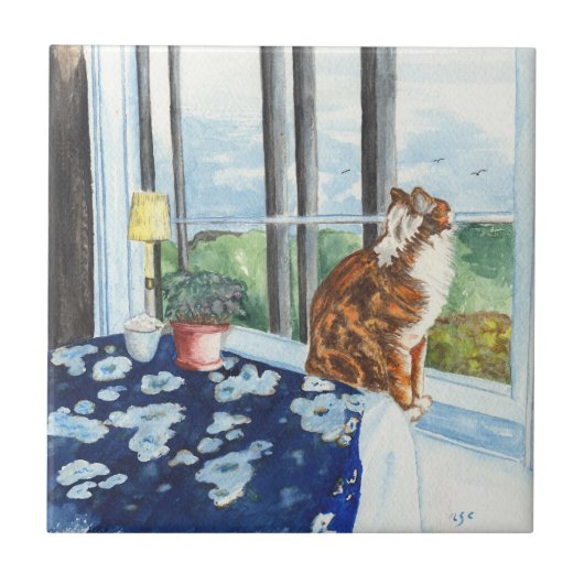 Scandia Cat Tegeltje (Voorkant)