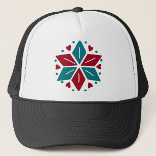 Scandia Kerstmis Moose Angel Blue en Red Scandia Trucker Pet