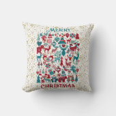 Scandia Merry kerstsymbolen Scandinavia Kussen (Voorkant)