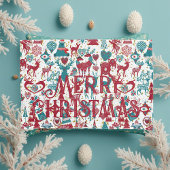 Scandia Merry kerstsymbolen Scandinavia Kussensloop