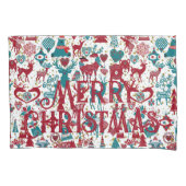 Scandia Merry kerstsymbolen Scandinavia Kussensloop (Voorkant)