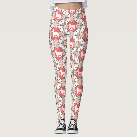 Scandia-paardtegels Leggings (Voorkant)