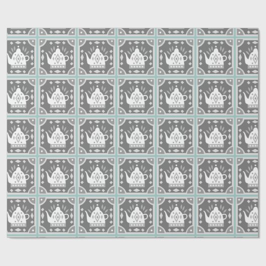 Scandia Teapot Tegel III Cadeaupapier (Vlak)