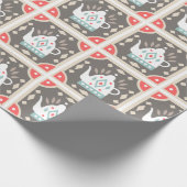 Scandia Theepot Tegels Cadeaupapier (Hoek)