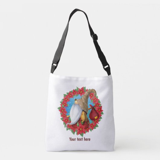 Scandinadic Kerstgnome Crossbody Tas (Achterkant)