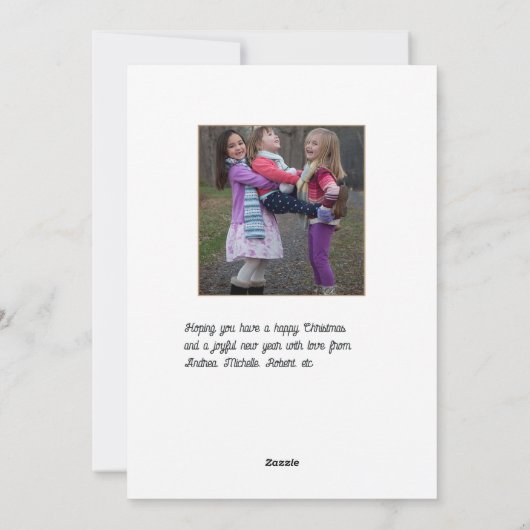 Scandinadic Kerstgnome Feestdagenkaart (Achterkant)