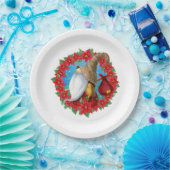 Scandinadic Kerstgnome Papieren Bordje (Feest)