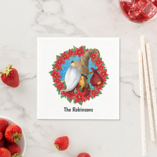 Scandinadic Kerstgnome Servet (Insitu)