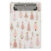 Scandinave Sapins Roses Mini Klembord (Voorkant)