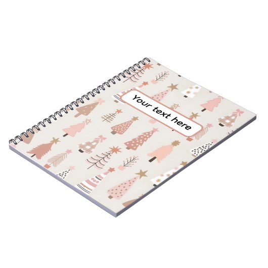Scandinave Sapins Roses Notitieboek (Linkerzijde)
