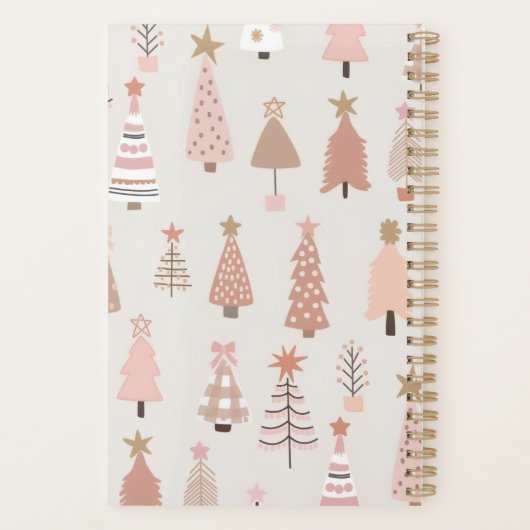 Scandinave Sapins Roses Planner (Achterkant)