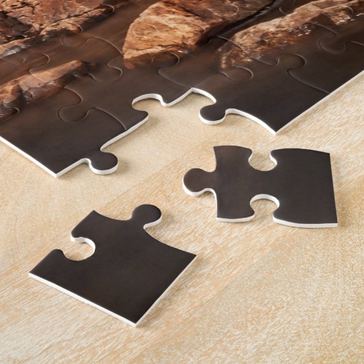 Scandinavia Autumn Landschap Legpuzzel (Zijkant)