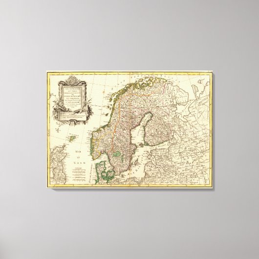 Scandinavia Canvas Afdruk (Voorkant)