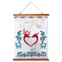 Scandinavia Folk Art Animals Noordse rendiermuur