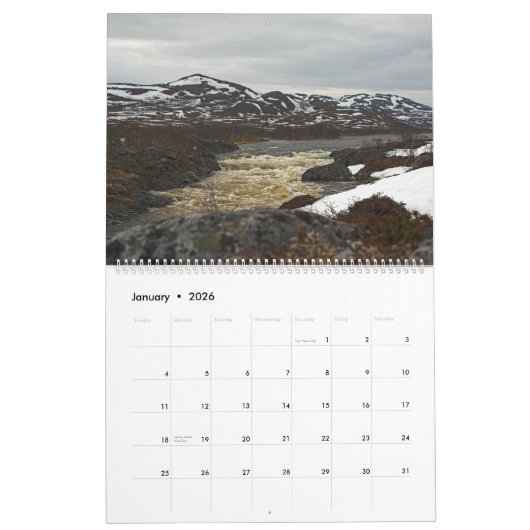 Scandinavia Kalender (Jan 2026)