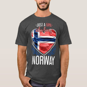 Scandinavia Norway Girl Gift Proud Noorwegen T-shirt
