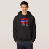 Scandinavia Norwegian Flag Nordic Country Norway Hoodie (Voorkant volledig)