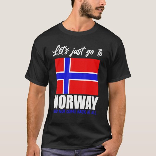 Scandinavia   Norwegian Flag Nordic Country Norway T-shirt (Voorkant)